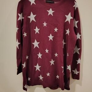 Lane Bryant Burgundy Star Sweatshirt